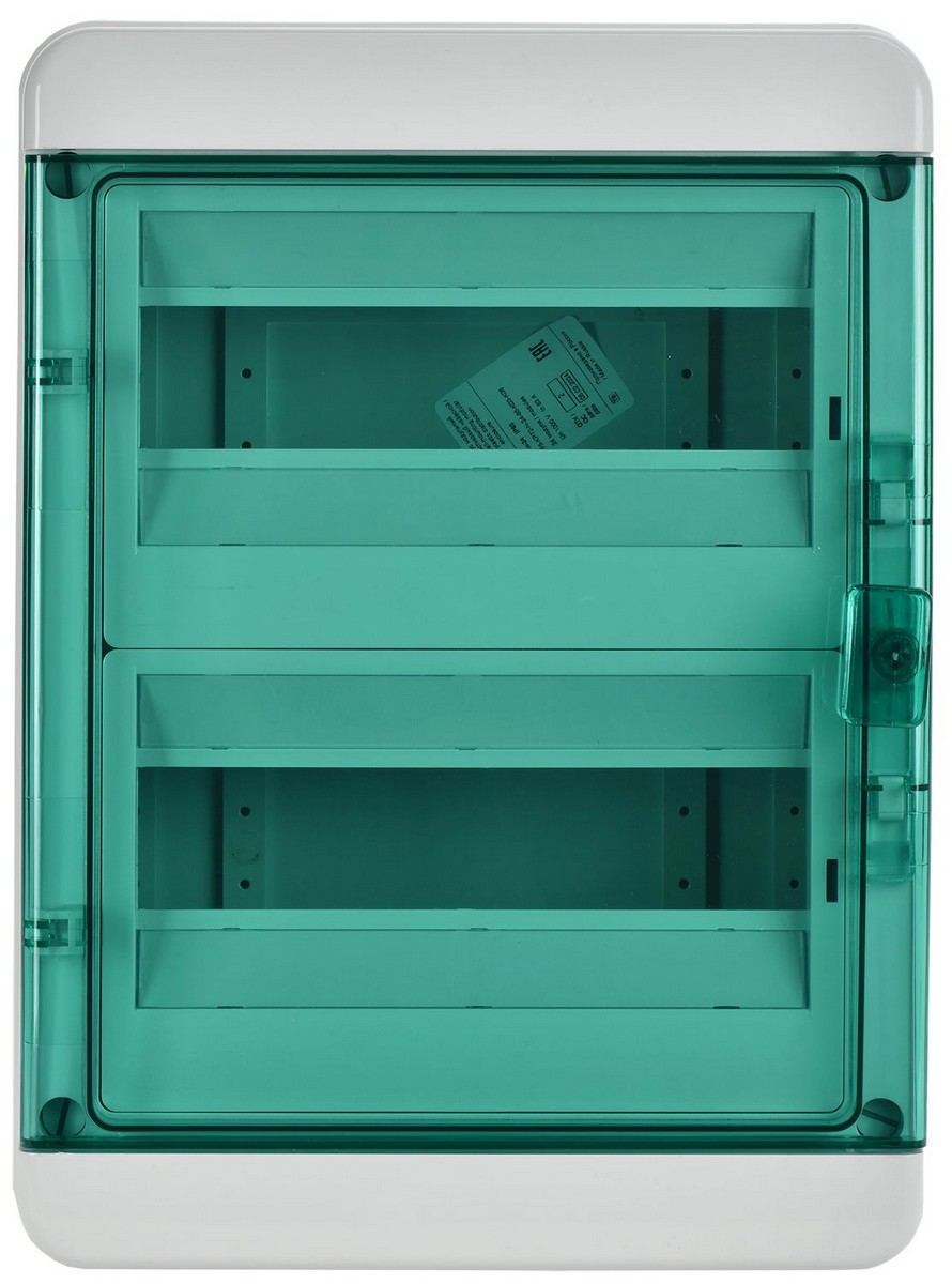 Пластиковые боксы и щиты IEK Корпус пластиковый IEK TEKFOR КМПн-24 IP65 зелен. прозр. дверь TF5-KP72-N-24-65-K03-K06