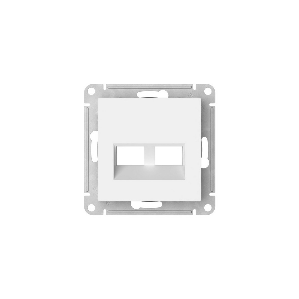 AtlasDesign Лотос Накладка Systeme Electric AtlasDesign Лотос двойная для информационных функций Keystone