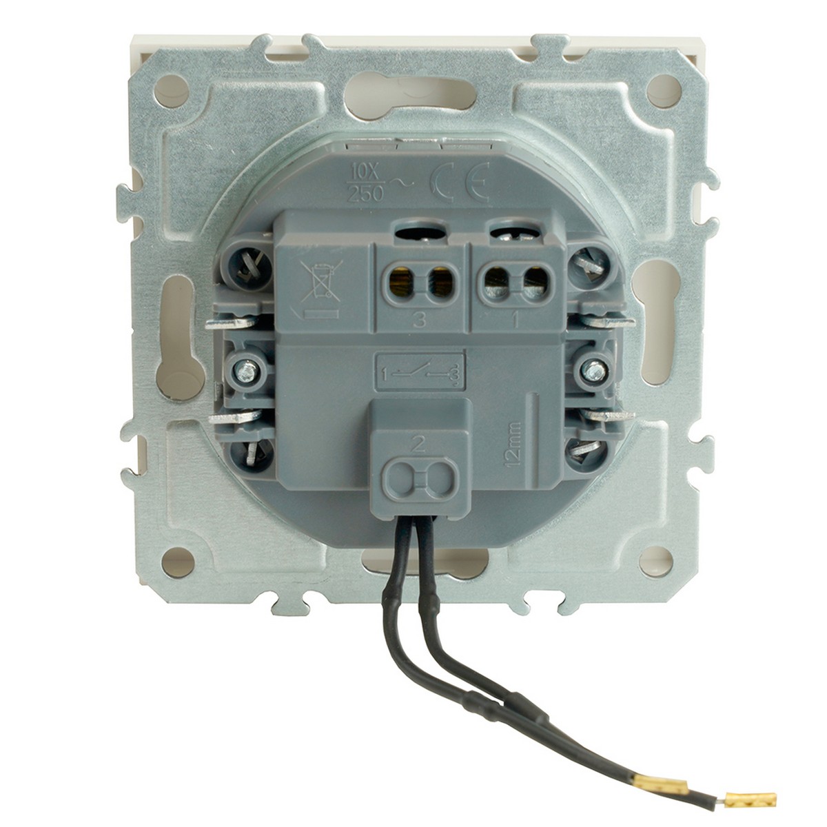 Эмили - Розетки и выключатели Stekker Выключатель 1-клавишный c индикатором STEKKER Эмили RSW10-5101-01 белый фарфор soft touch 49863