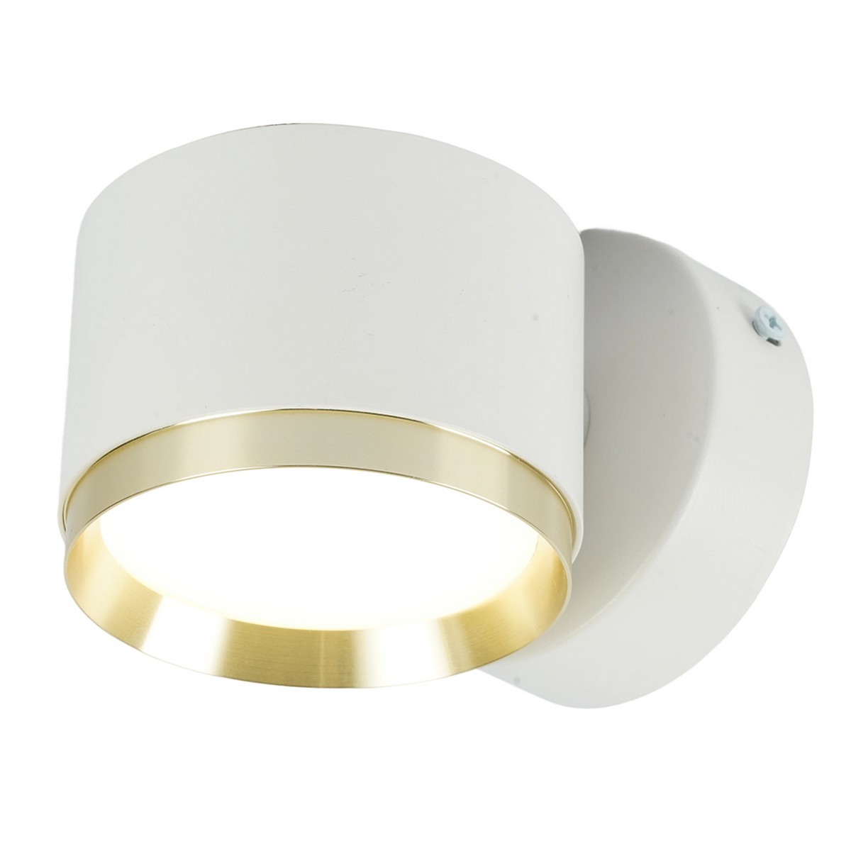 Накладные светодиодные светильники Светильник настенный Feron HL4598 Barrel DUET GX53 белый + золото IP20 52020 