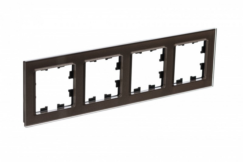 AtlasDesign Рамки Nature Рамка Systeme Electric AtlasDesign Nature Стекло мокко 4-ая ATN320604