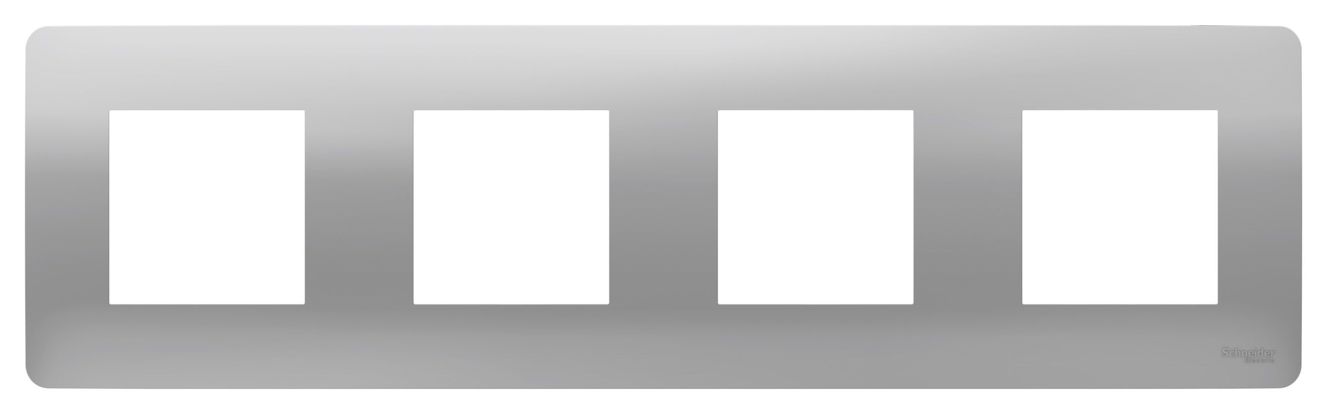 Рамки Unica Studio Алюминий Рамка Unica Studio Алюминий 4-ная NU200830