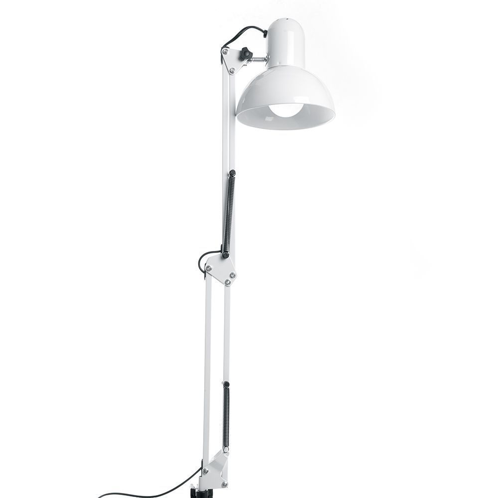 Настольные лампы Настольная лампа Feron DE1430 60W 230V под лампу E27 на струбцине белый 24232 