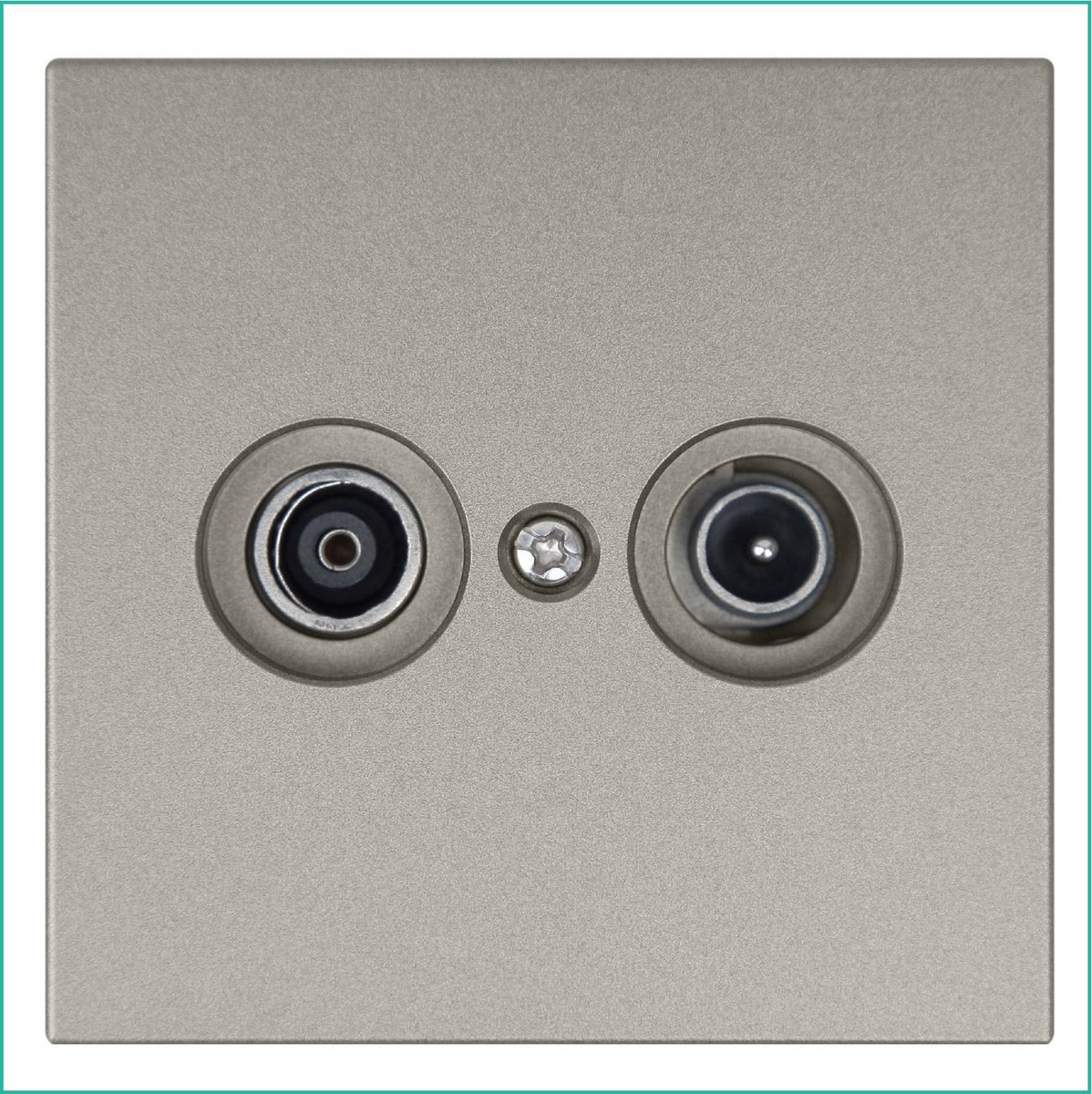 JASMART FD - розетки и выключатели Розетка TV+FM JASMART FD Φ9.5mm оконечная Бронза 6204BR