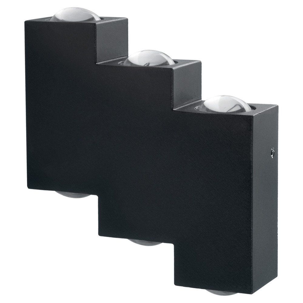 Уличные настенные светильники Светильник уличный светодиодный Feron DH110 6*1W 600Lm 4000K черный 11704 