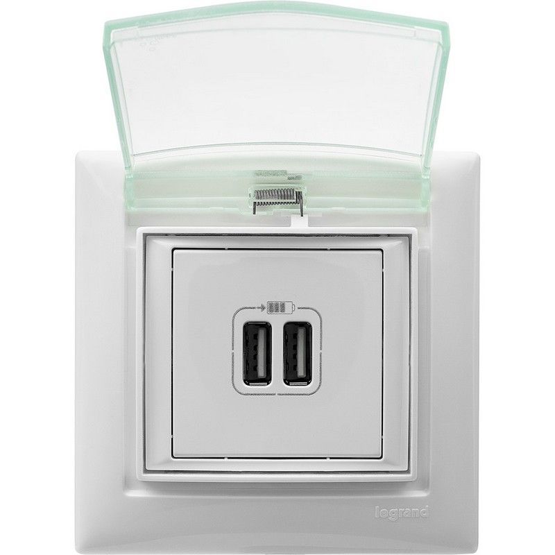 Legrand Valena Classic Белый Рамка Legrand Valena белый 1-ая с крышкой IP44 774450