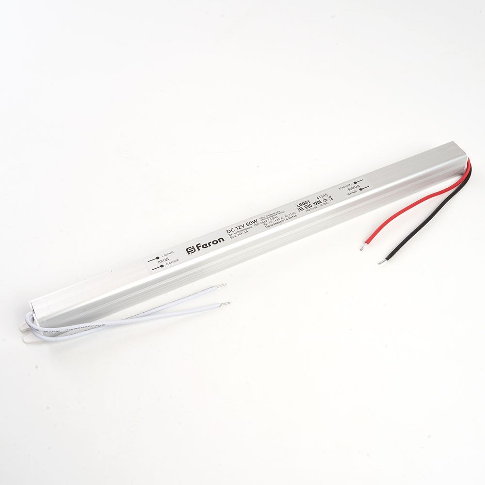Блоки питания для светодиодной ленты Трансформатор Feron для светодиодной ленты 60W 12V (драйвер) LB001 41345