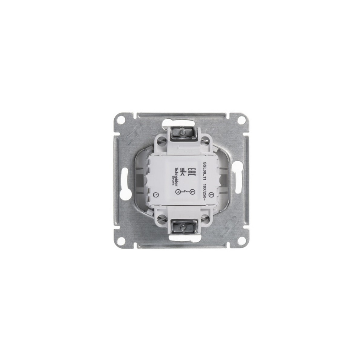 Выключатель Systeme Electric Glossa Белый 1-клавишный, сх.1 GSL000111