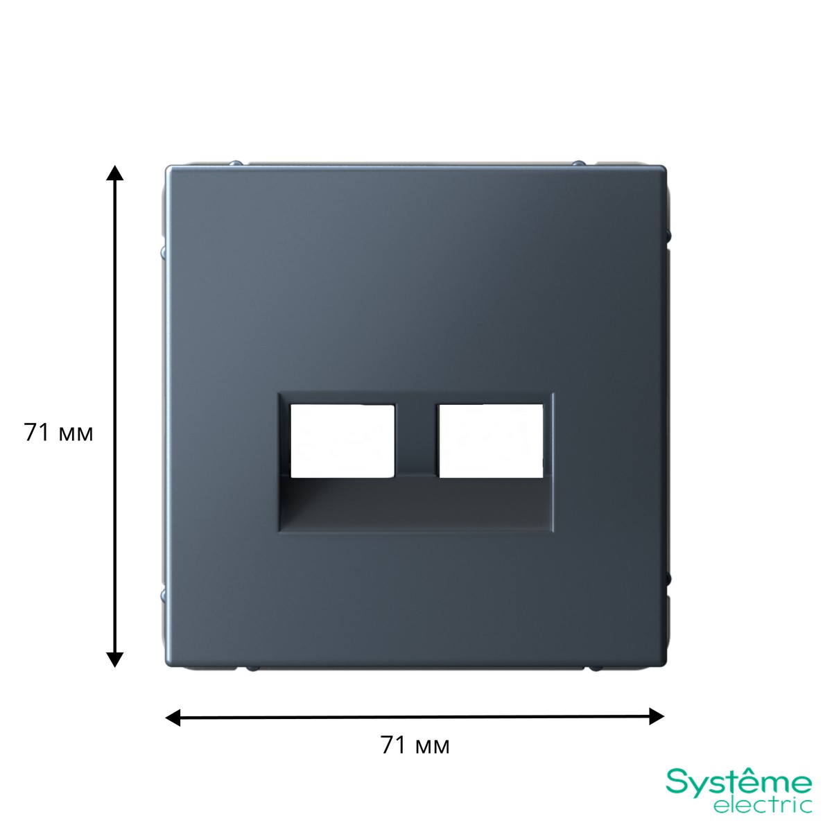 ArtGallery Грифель Накладка Systeme Electric ArtGallery Грифель двойная Keystone