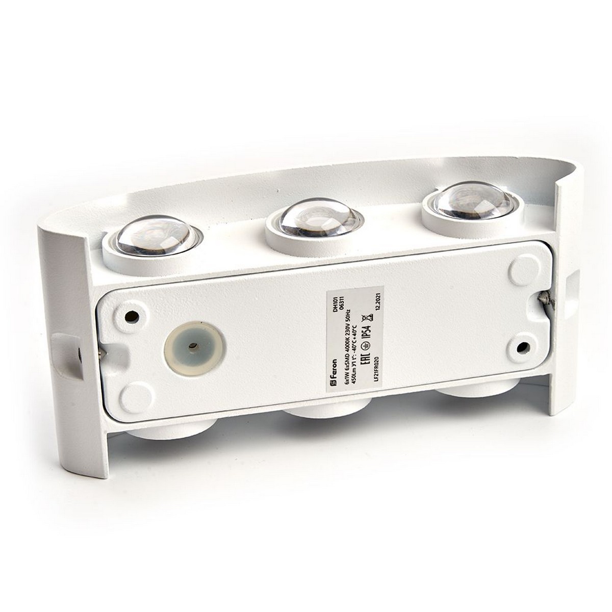 Уличные настенные светильники Светильник уличный светодиодный Feron DH101 6*1W 450Lm 4000K белый 06311 