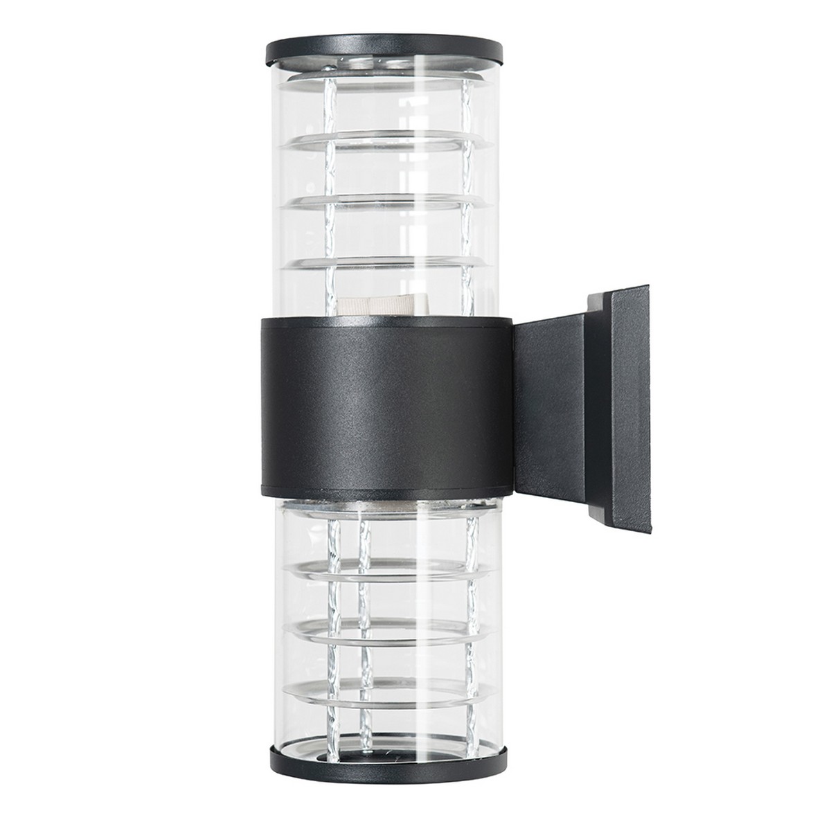 Уличные настенные светильники Светильник садово-парковый Feron.ONE DH0802-P на стену вверх/вниз E27 230V черный пластик 51547