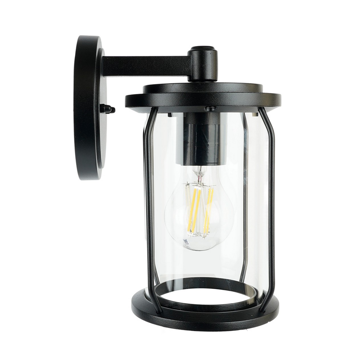 Уличные настенные светильники Светильник садово-парковый Feron PL791 на стену вниз 40W 220-240V E27 черный 51965 