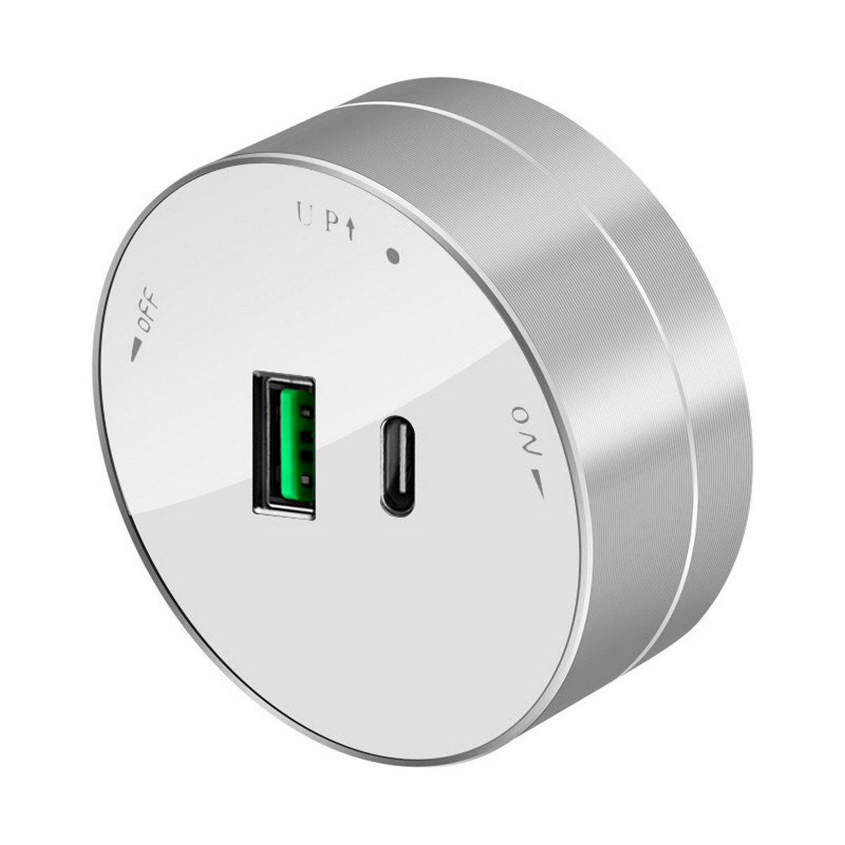 MultiTrack - Розетки и шинопровод Розетка 2хUSB Systeme Electric MultiTrack  (тип А+С) 18Вт, 5В/3А Белый MTK13003W