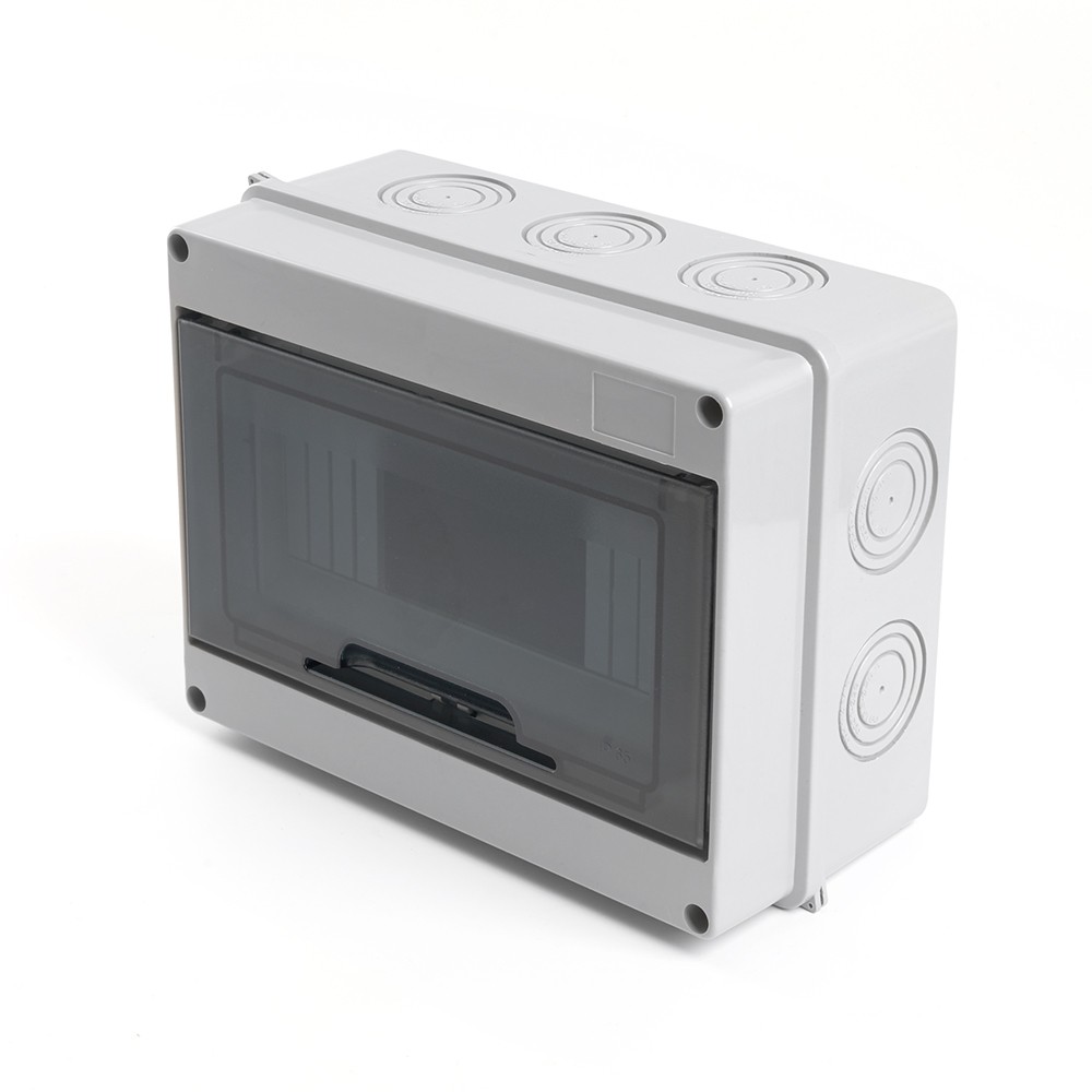 Пластиковые боксы и щиты Stekker Бокс настенный STEKKER EBX50-1/08-65 8 модулей, пластик, IP65 39190