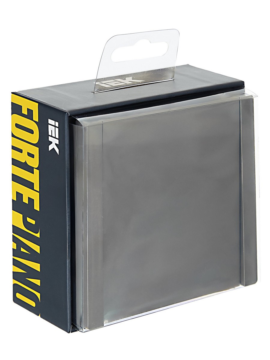 IEK FORTE&PIANO Сталь Выключатель IEK FORTE&PIANO Сталь 1-кл 10А FP501