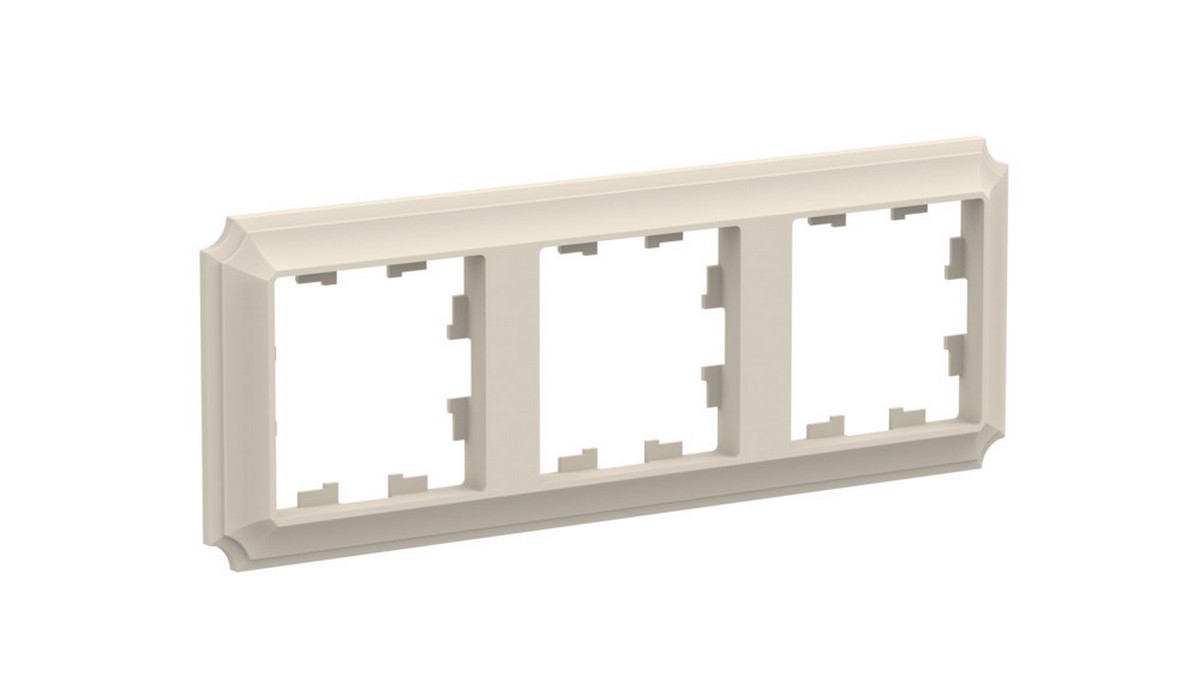 AtlasDesign Рамки Antique Рамка Systeme Electric AtlasDesign Antique Бежевый 3-ая, универсальная ATN100203