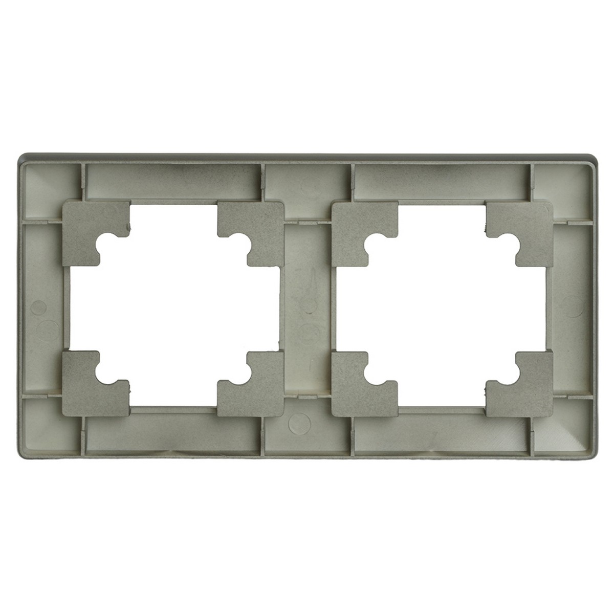 Катрин - Розетки и выключатели Stekker Рамка STEKKER 2-местная Катрин пластик графит PFR00-7002-06 39808