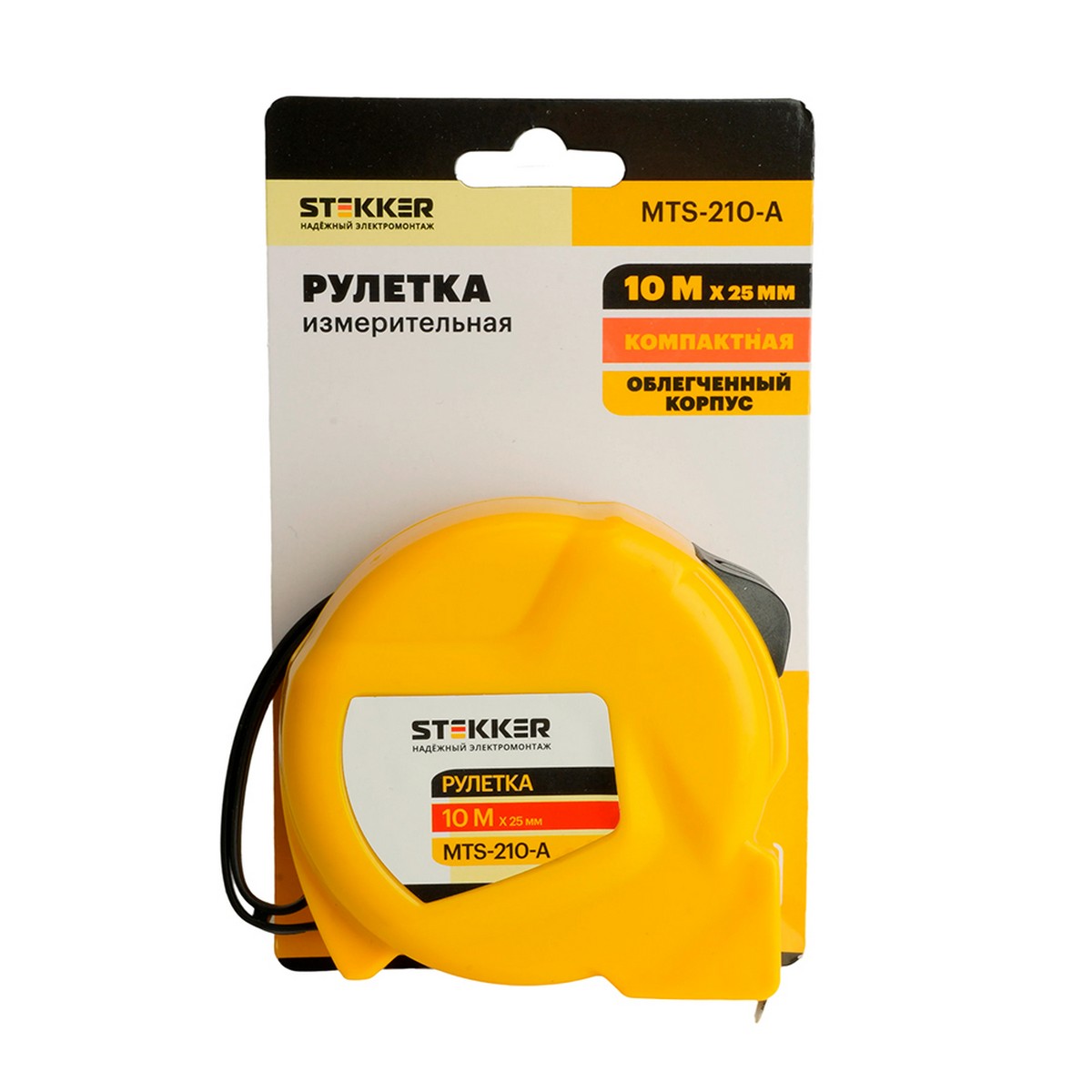 Рулетка STEKKER MTS-210-A 10 м х 25 мм 50208 фото