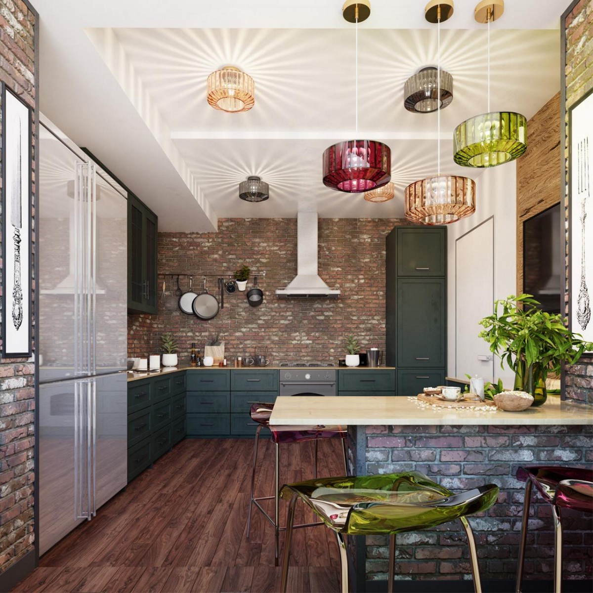 Подвесные светодиодные светильники Подвес ODEON LIGHT 4783/1 BINGA 