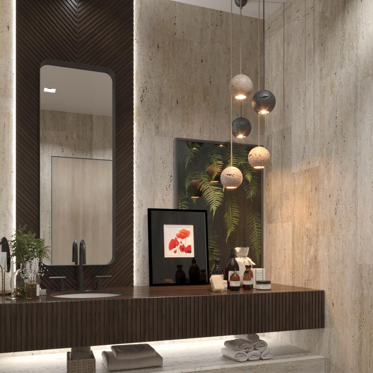 Подвесные светодиодные светильники Подвесной светильник ODEON LIGHT 6626/1L TRAVERTINO 