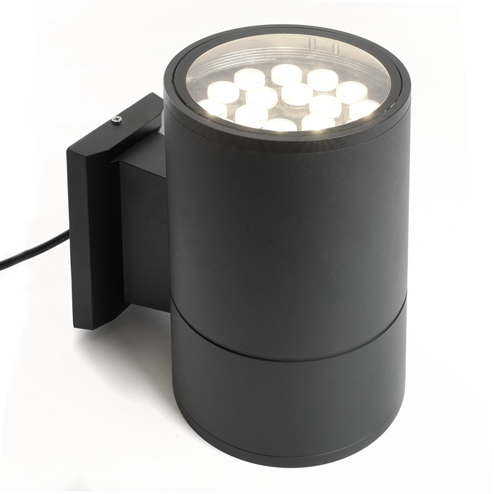 Уличные настенные светильники Светильник уличный светодиодный Feron DH0711 18W 1500Lm 2700K черный 48357 