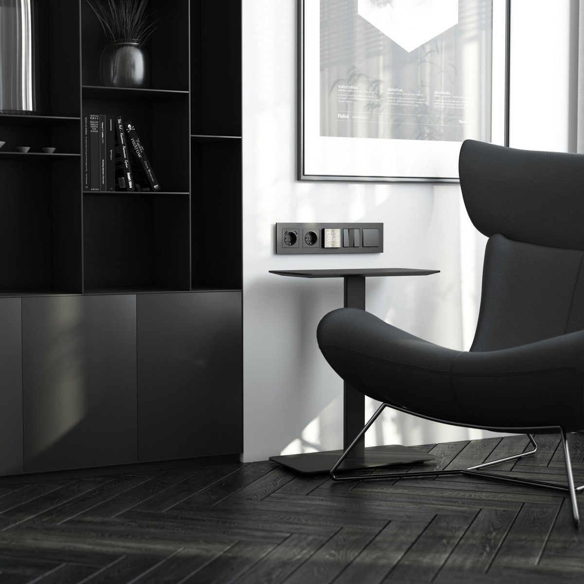 Рамки Werkel Alumax Рамка Werkel на 5 постов AluMax (черный алюминий) W0053508