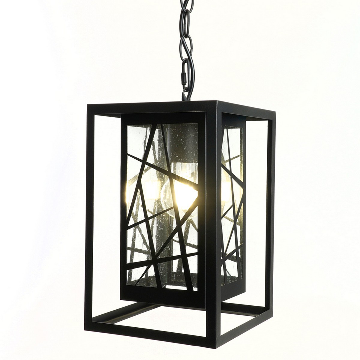 Уличные светильники на цепочке Светильник садово-парковый Feron PL642 на цепочке 60W 230V E27 черный 11648 