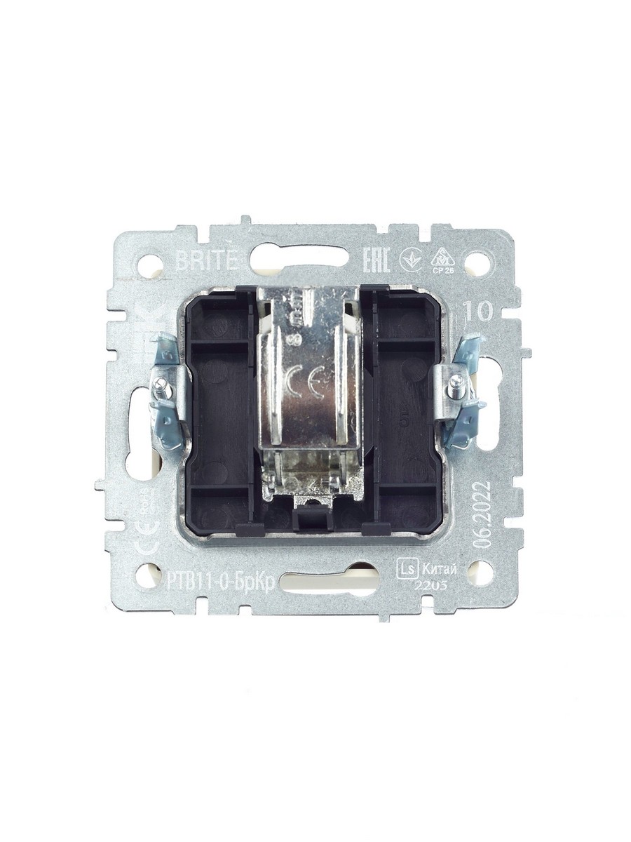 IEK Brite Бежевый Розетка IEK BRITE TV оконечная РТВ11-0-БрКр бежевый BR-A10-O-K10