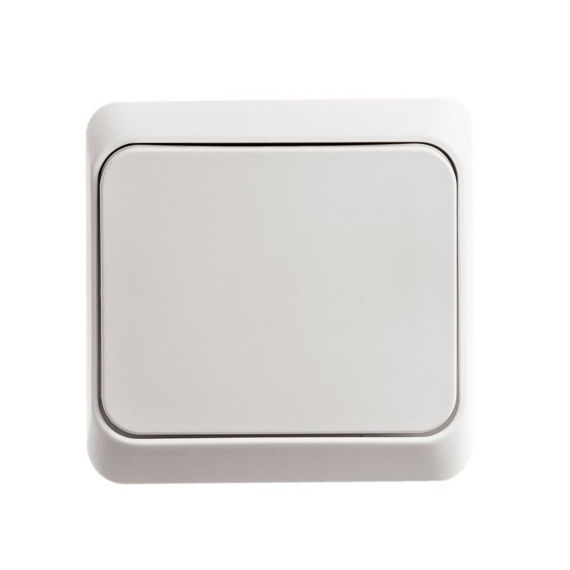 Этюд Белый Выключатель 1-клавишный Systeme Electric Этюд наружный Белый BA10-001B