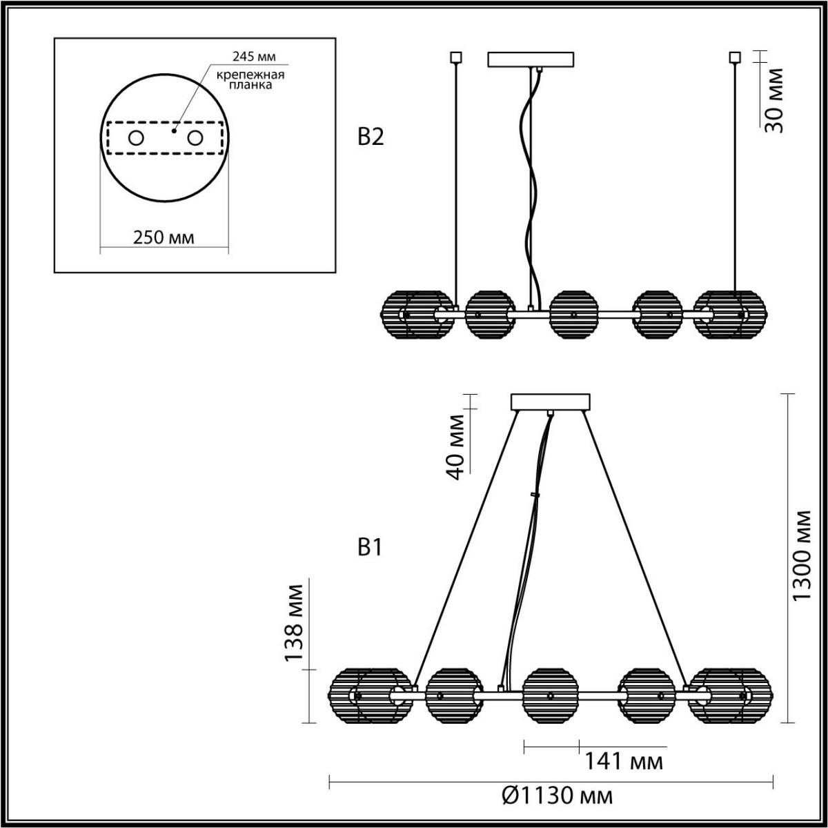 Люстры Люстра ODEON LIGHT 5041/120L TRONI 