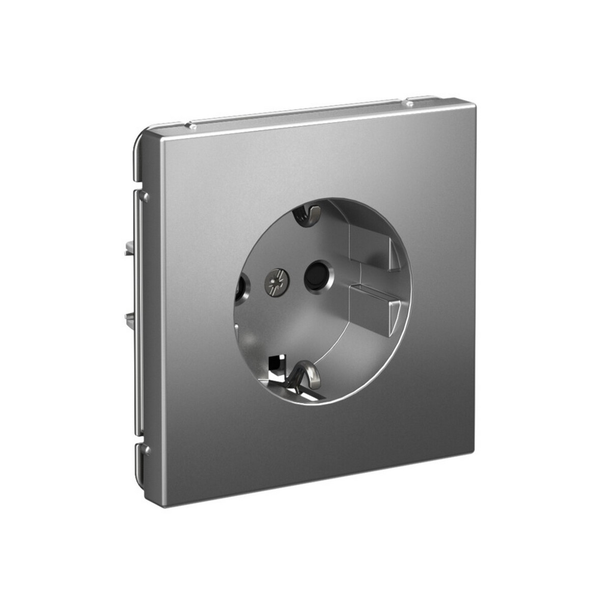 ArtGallery Сталь Розетка SE ArtGallery Сталь с заземлением со шторками, 16А быстрозажим. клем. GAL000945S