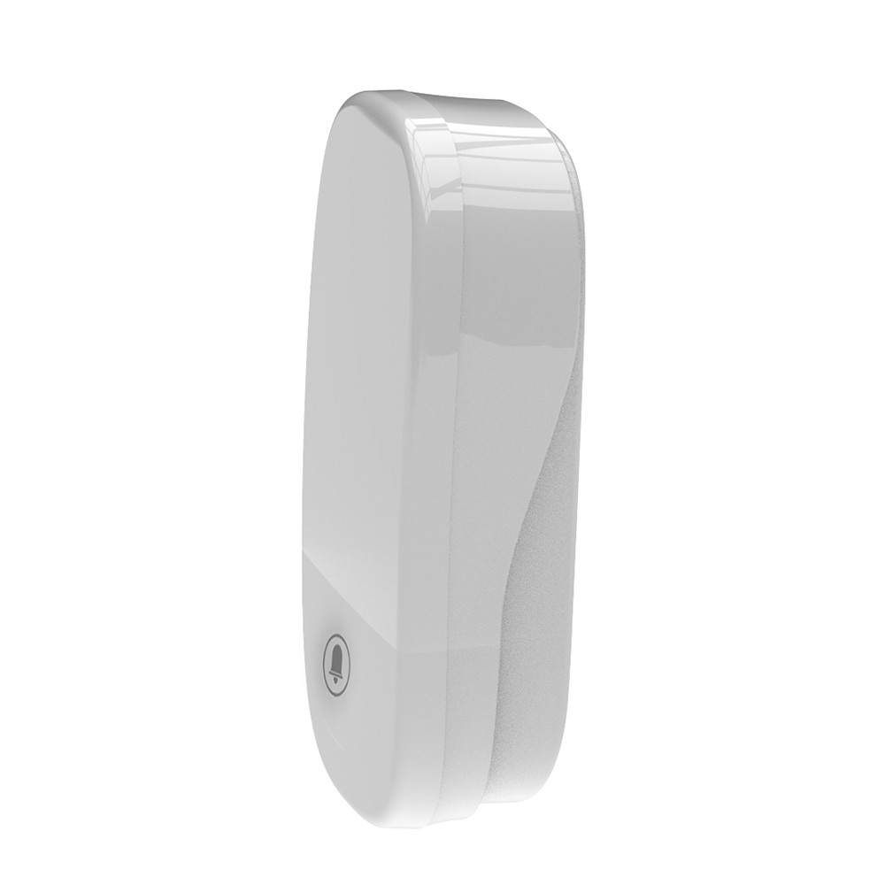 Беспроводные дверные звонки Звонок дверной беспроводной Feron DB-380 (клавиша и база в розетку) радиочастотный 433MHz белый до 50м 48882 