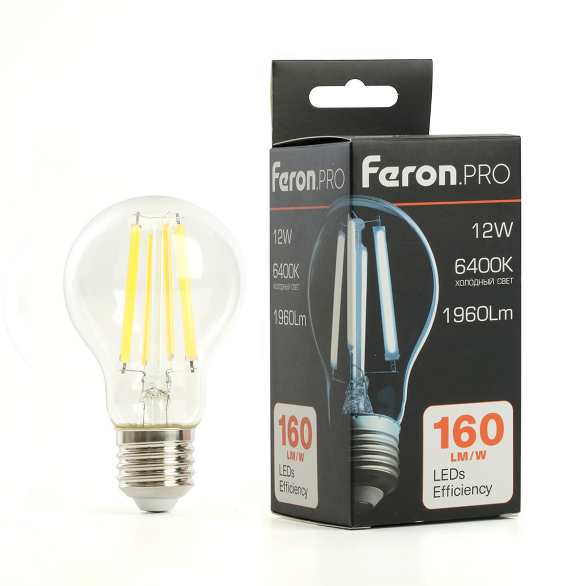 E27 Лампа светодиодная Feron.PRO LB-1112 Шар E27 12W 175-265V 6400K 48897 