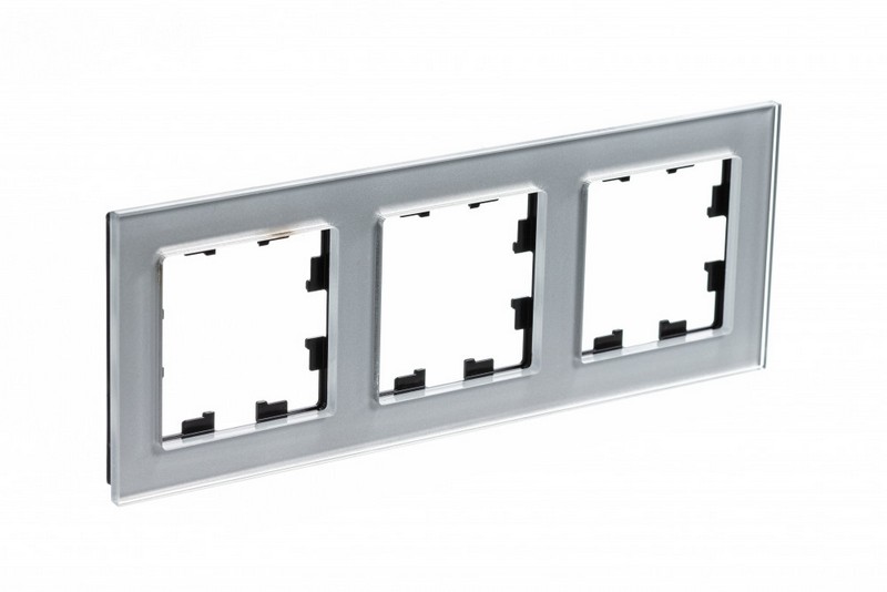 AtlasDesign Рамки Nature Рамка Systeme Electric AtlasDesign Nature Стекло алюминий 3-ая ATN320303