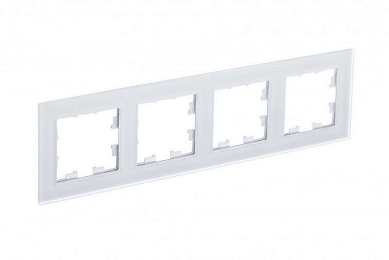 AtlasDesign Рамки Nature Рамка Systeme Electric AtlasDesign Nature Матовое стекло белый 4-ая ATN330104