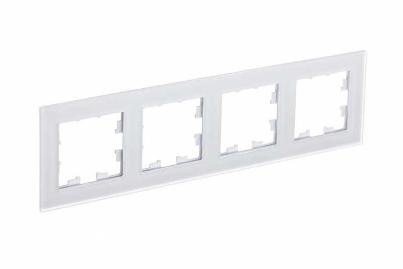 AtlasDesign Рамки Nature Рамка Systeme Electric AtlasDesign Nature Матовое стекло белый 4-ая ATN330104