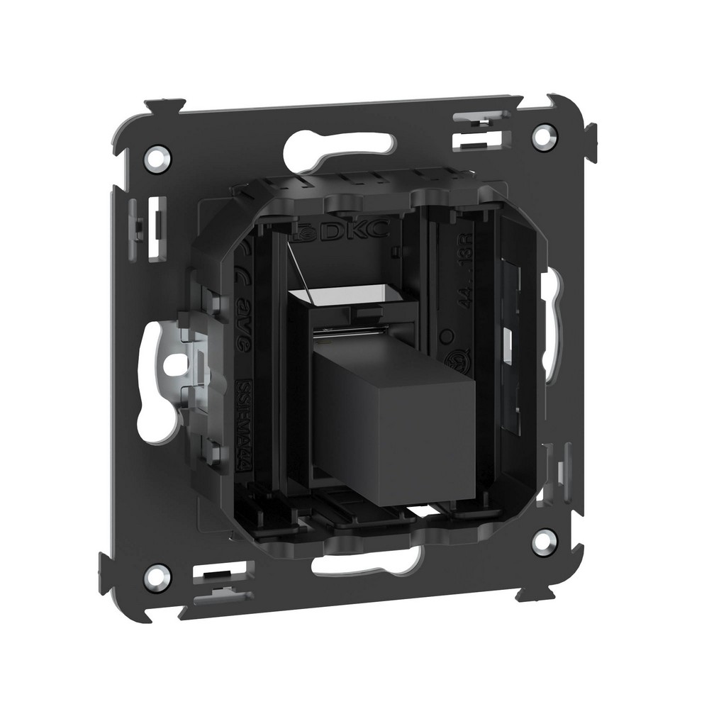 DKC Avanti механизмы Черный матовый Розетка HDMI DKC Avanti одинарная в стену тип А-А "Черный матовый" 4412253