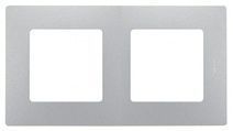 Legrand Etika Алюминий Рамка Legrand Etika алюминий 2-ая 672552