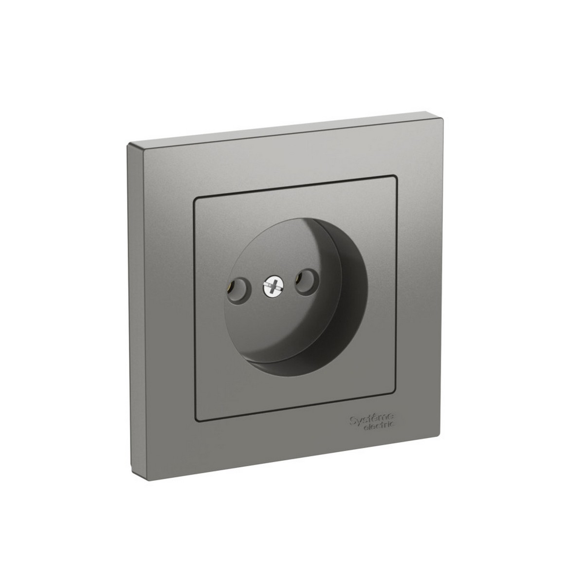 AtlasDesign Сталь Розетка SE AtlasDesign Сталь без заземления в сборе быстрозажим. клем. ATN000940S