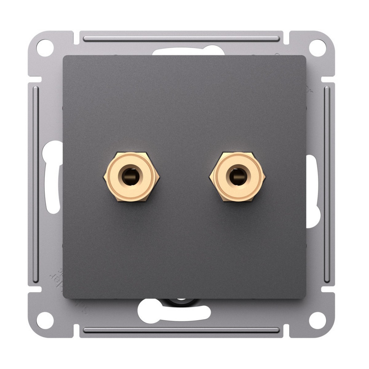 AtlasDesign Базальт Розетка Systeme Electric AtlasDesign Базальт Аудио двойная ATN001487