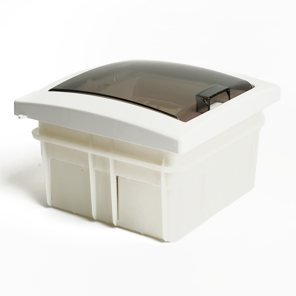 Пластиковые боксы и щиты Stekker Бокс встраиваемый STEKKER EBX50-2/04-20 4 модуля пластик серия Standart 49632