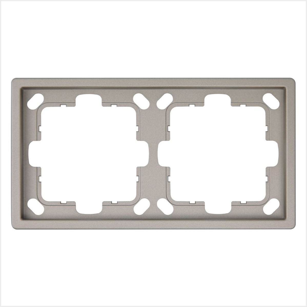 JASMART FD - розетки и выключатели Рамка JASMART FD 2-постовая Бронза 1002BR