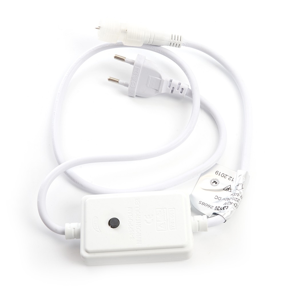 Контроллеры и сетевые шнуры для светодиодной ленты Контроллер Feron LD122 100м для круглого дюралайта LED-R2W со светодиоднами шнур 0,7м  26085