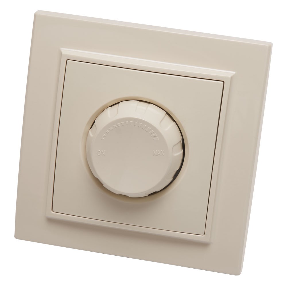 Эрна - Розетки и выключатели Stekker Выключатель диммирующий STEKKER PSW10-9006-02 600W Эрна слоновая кость с рамкой 39232