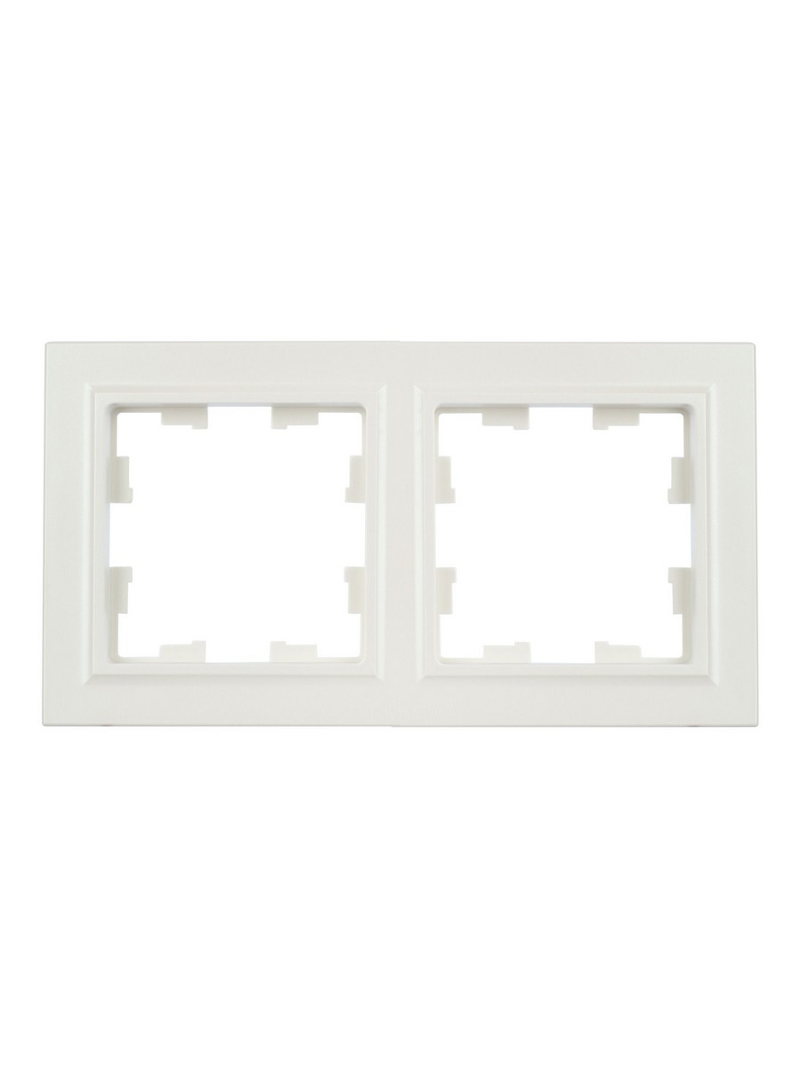 IEK Brite Рамки Рамка IEK BRITE 2-местная РУ-2-БрЖ жемчуг BR-M22-K36