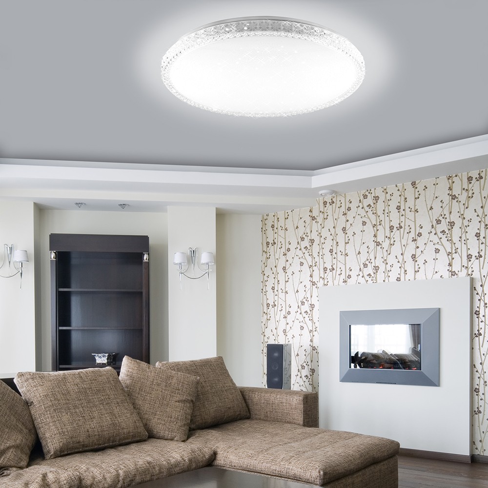 Управляемые светодиодные светильники и люстры Светодиодный управляемый светильник накладной Feron AL5300 тарелка 36W 3000К-6500K белый 29637 