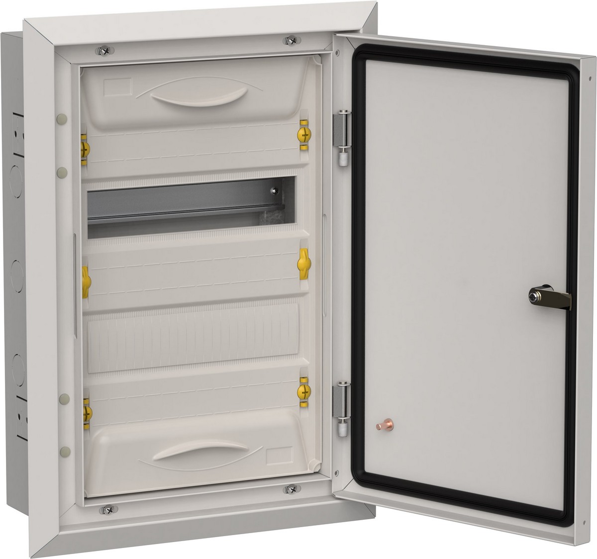 Металлические щиты и корпуса Корпус металлический IEK TITAN 5 ЩРв-24 (1х24) 505х365х130 IP31 сер IEK TI5-50-V-024-31-7035 