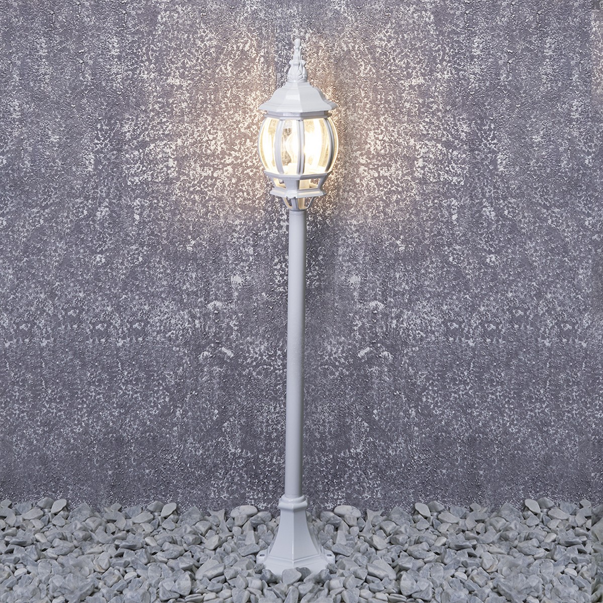Уличный светильник Feron 8110 столб 100W E27 230V, белый 11105