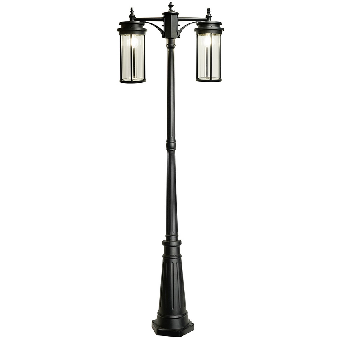 Уличные светильники столб Светильник садово-парковый Feron PL788 столб 2*40W E27 черный 51841 
