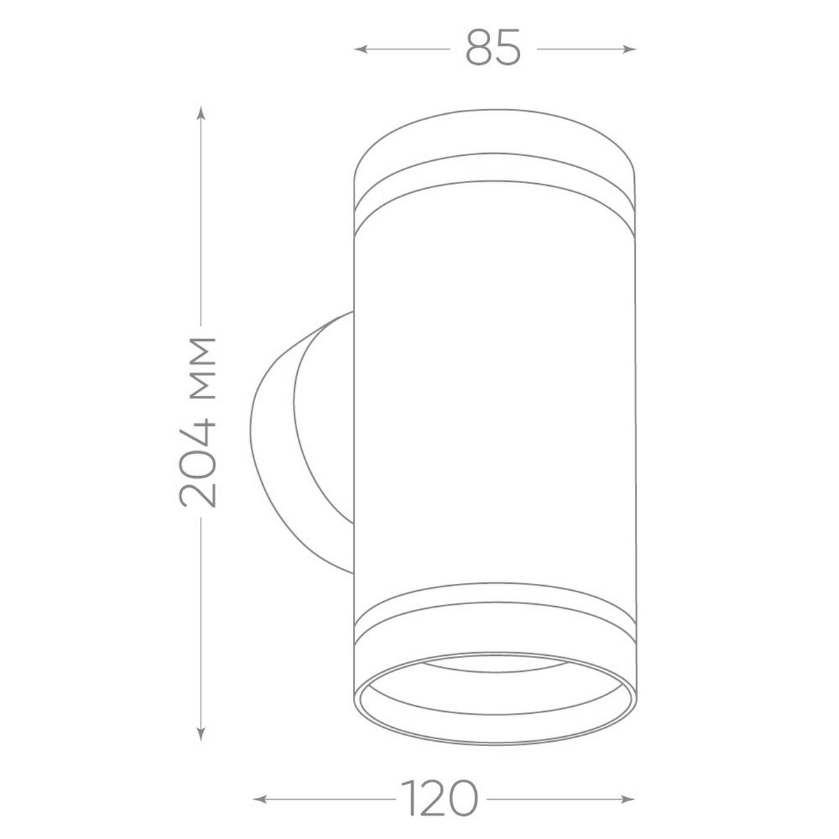 Уличные настенные светильники Светильник садово-парковый Feron DH1002 на стену вверх/вниз 2* GX53 230V черный 11709 